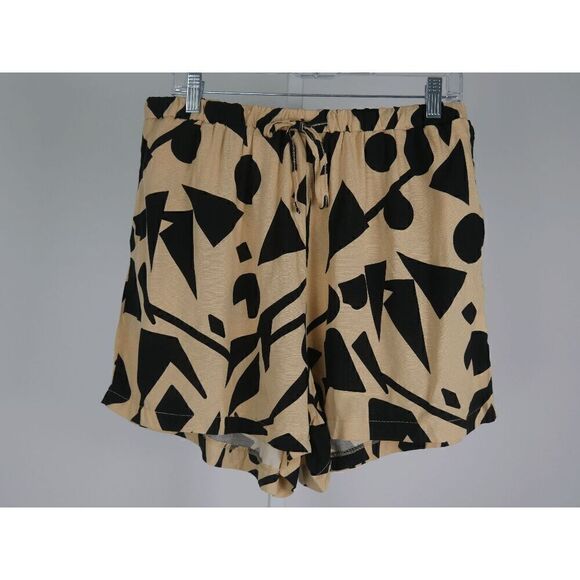 Women's Geometric Print Drawstring Shorts XL - Picture 2 of 9